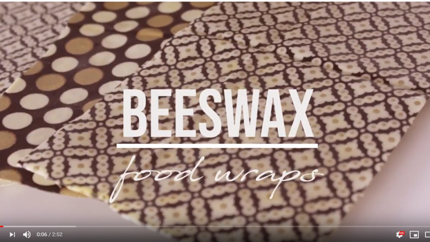 DIY video to make beeswax food wraps
