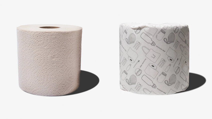Bamboo toilet paper from Package Free